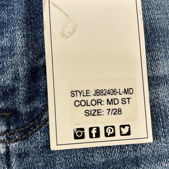 JUDY BLUE NWT Skinny Destroyed Jeans size 7/28 style JB82406 - Picture 4 of 10